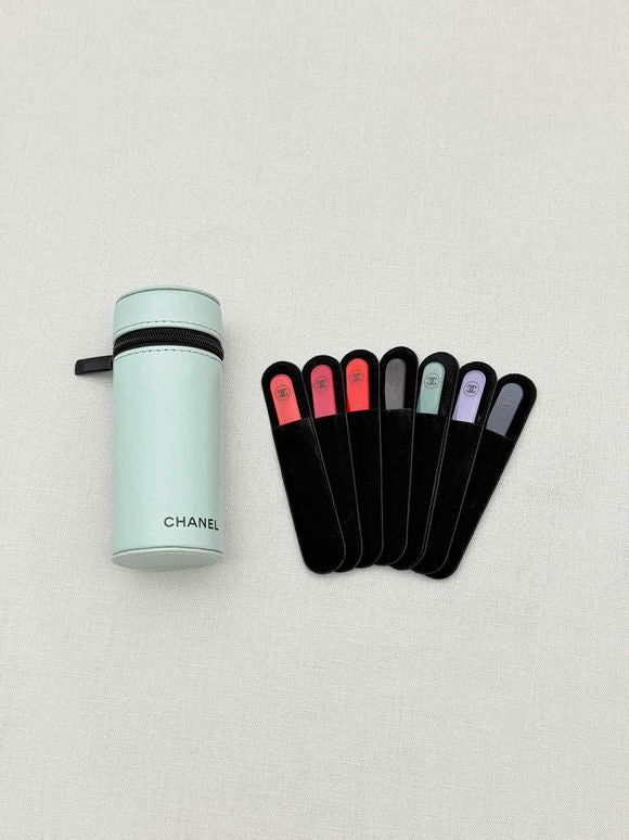 CHANEL Limited Edition Black Multicolor Nail File Set