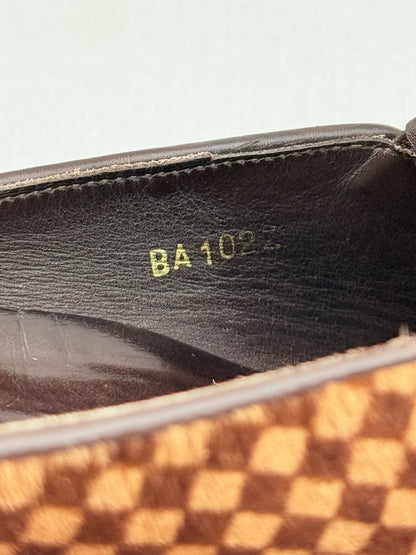 LOUIS VUITTON Brown & Beige Damier Size EU 11.5 Loafers
