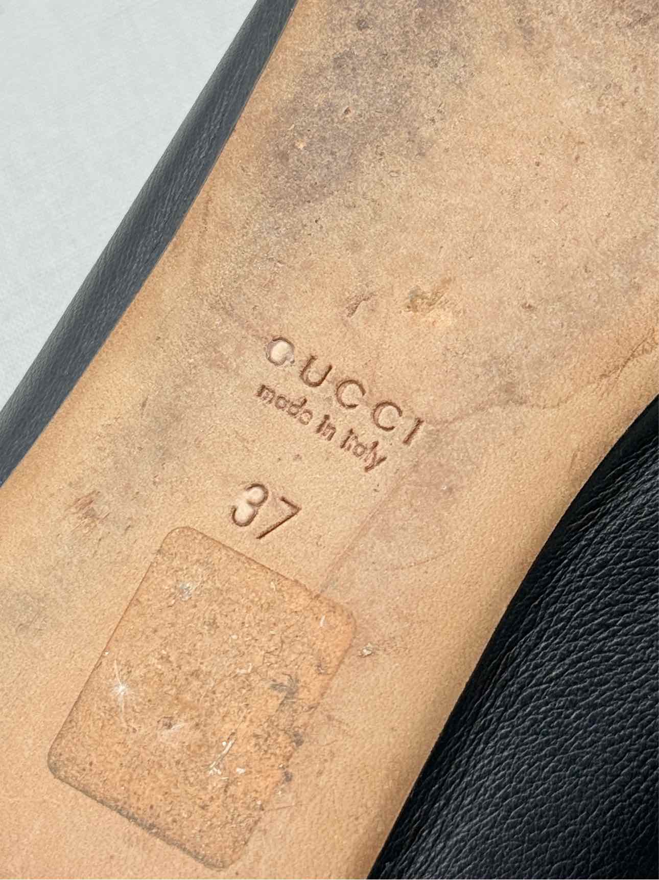 GUCCI Scrunch Black Size EU 37 Ballet Flats