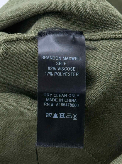 BRANDON MAXWELL Khaki Size Medium Midi Dress