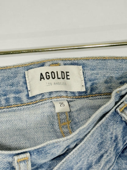 AGOLDE Criss Cross Faded Blue Size 25 Jeans