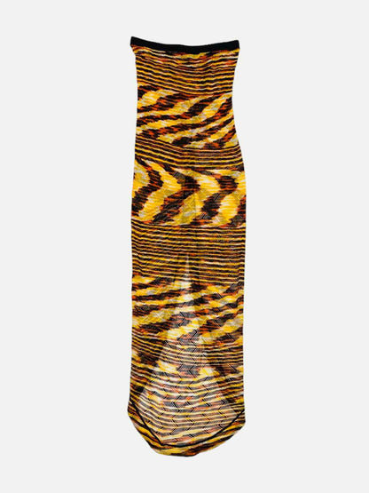 MISSONI MARE Yellow & Black Size US 4 Coverup