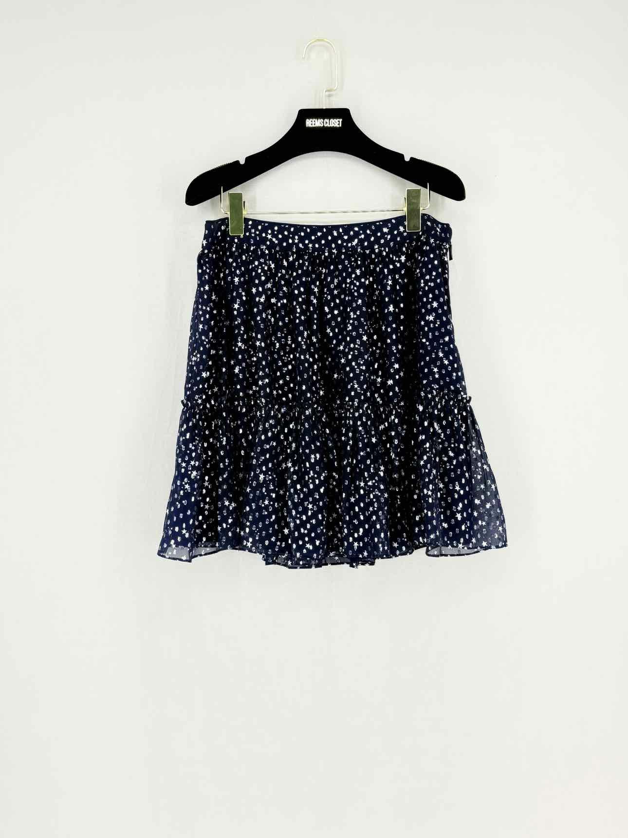 KATE SPADE Navy Blue Size US 10 Mini Skirt
