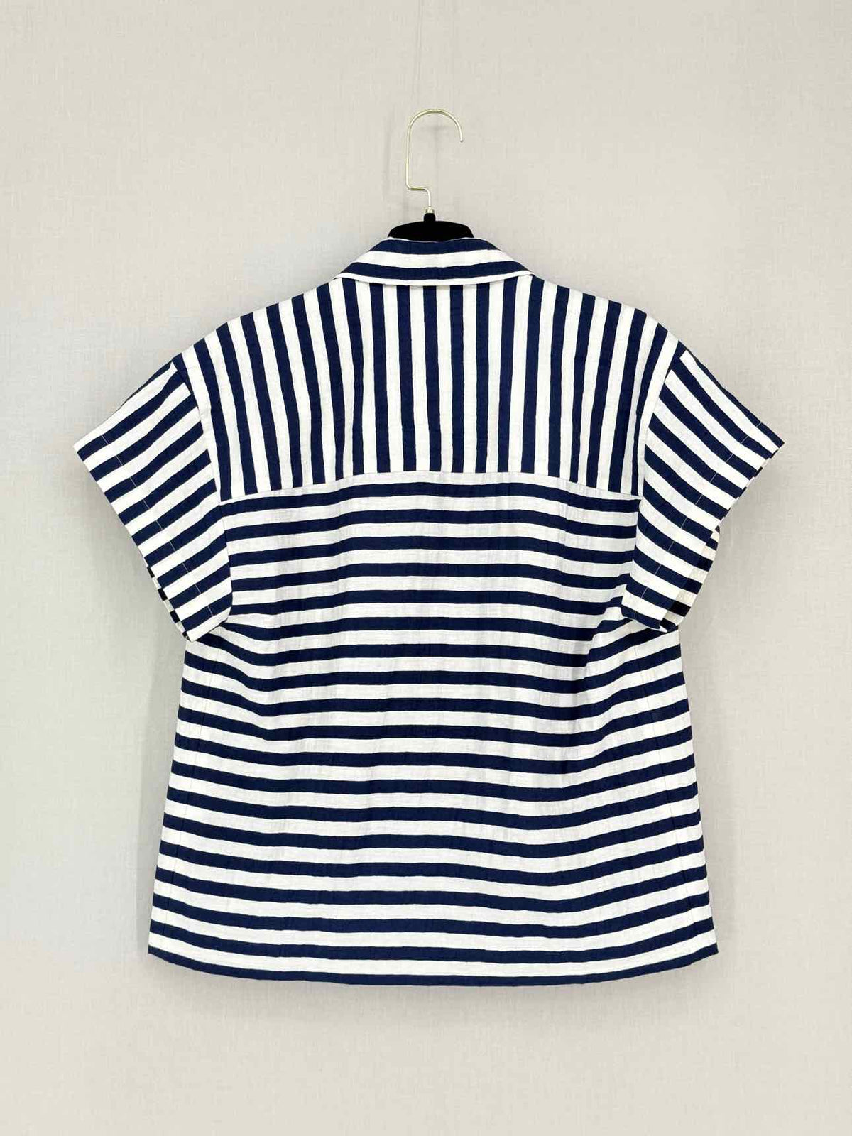 MAJE Blue & White Striped Size US 0 Shirt