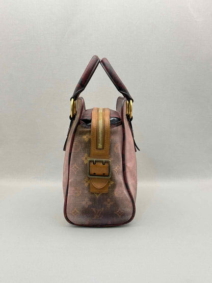 LOUIS VUITTON Brown Multicolor Monogram Top Handle