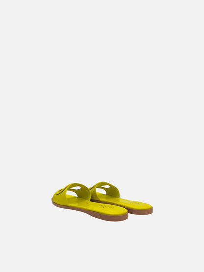 VALENTINO Vlogo Yellow Sandals 42