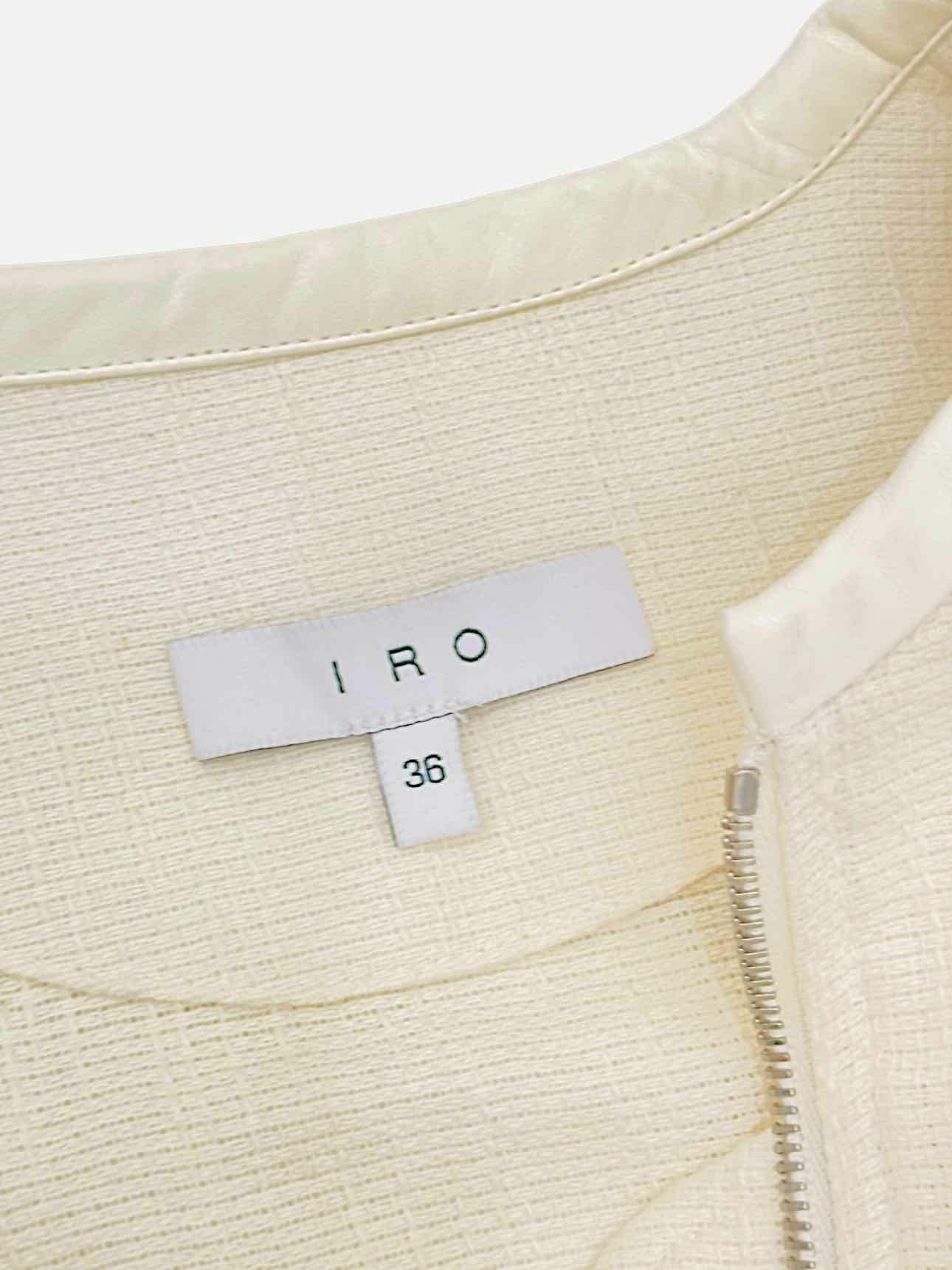 IRO Bomber Cream Size US 6 Jacket