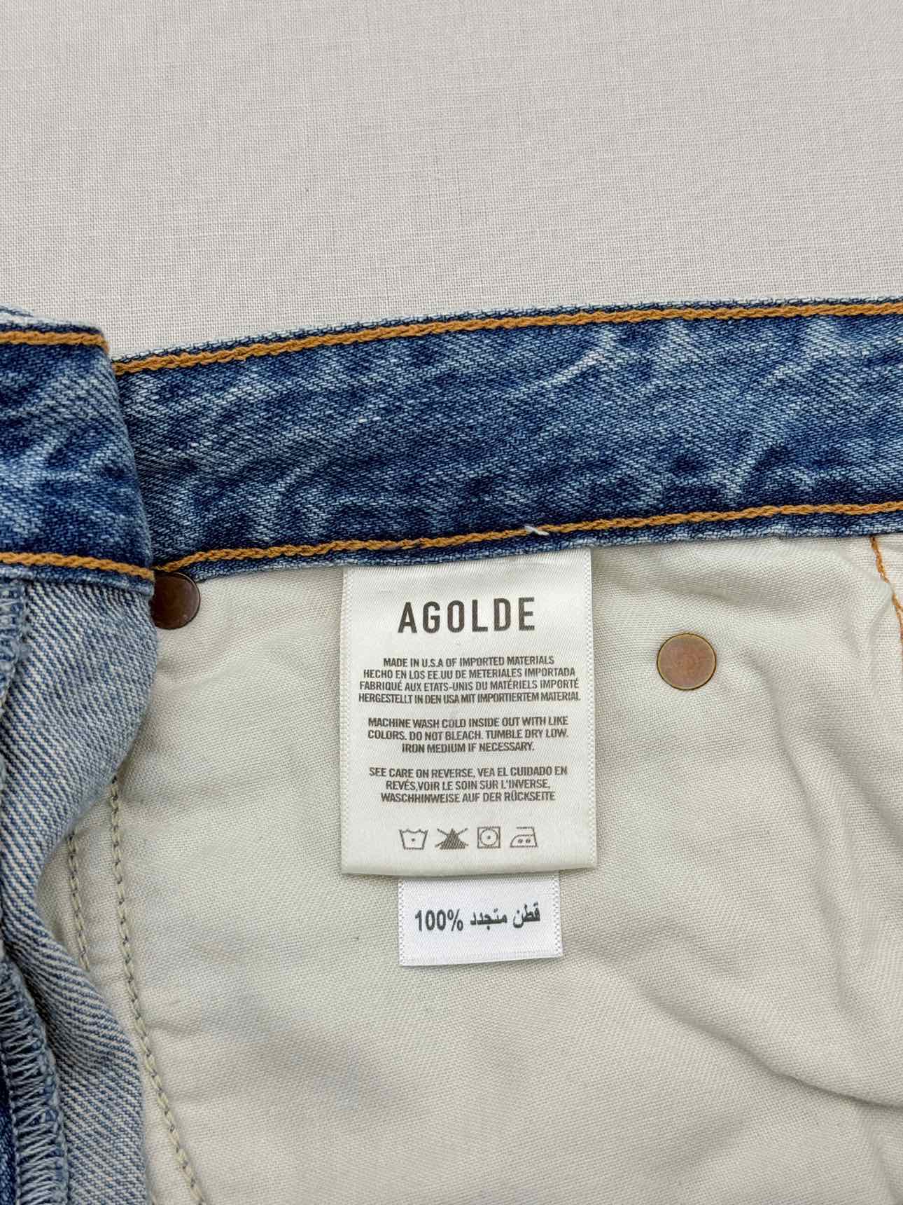 AGOLDE Vana Fold Blue Size 29 Jeans