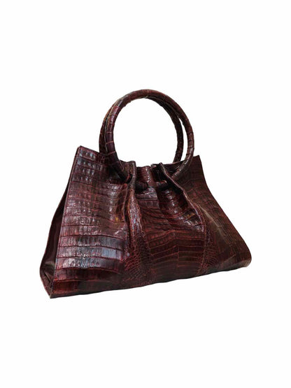 LISA BARFIELD Gloria Burgundy Top Handle