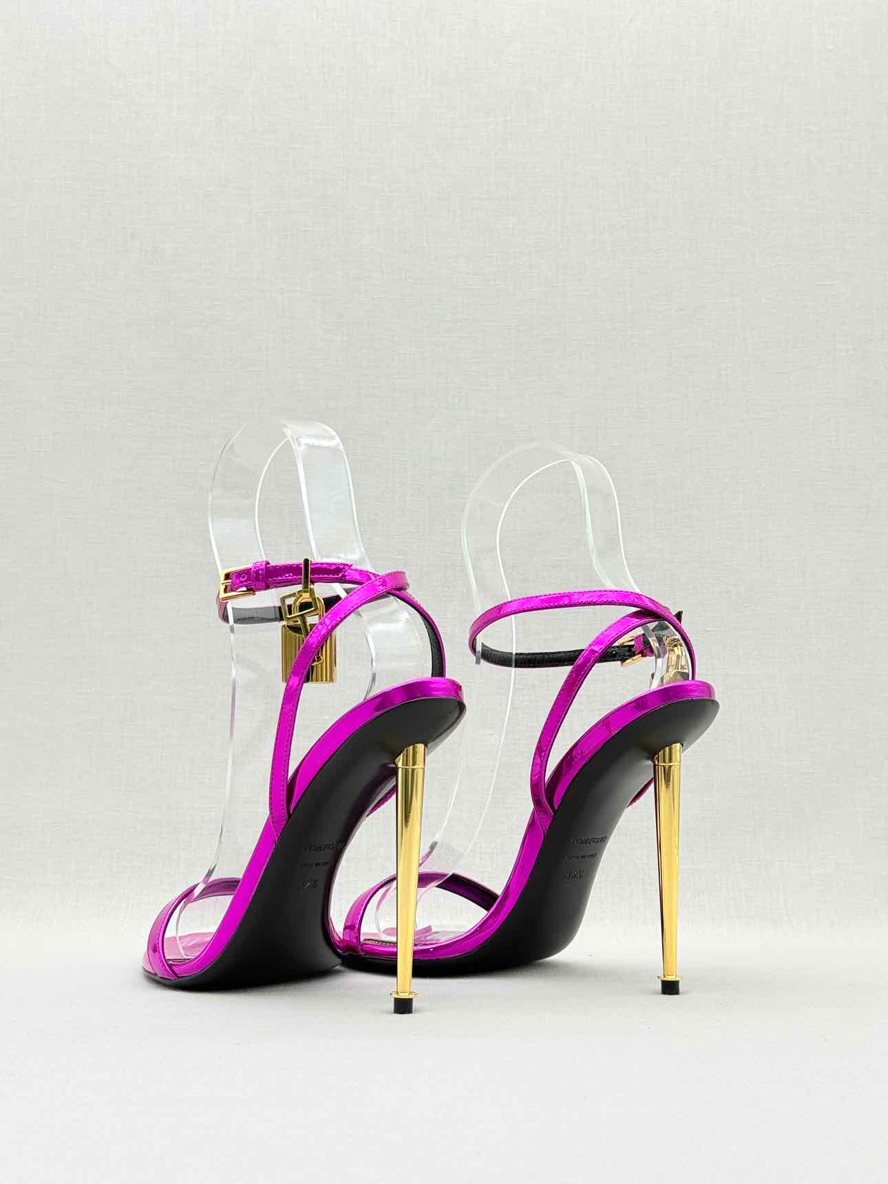 TOM FORD Naked Purple Size EU 38.5 Heeled Sandals