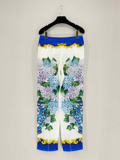 DOLCE & GABBANA Blue Multicolor Size US 2 Outfit Set