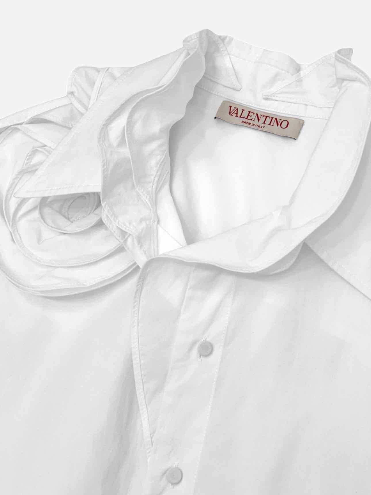 VALENTINO Poplin White Shirt