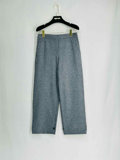 THEORY Wide Leg Grey Size Small Pants