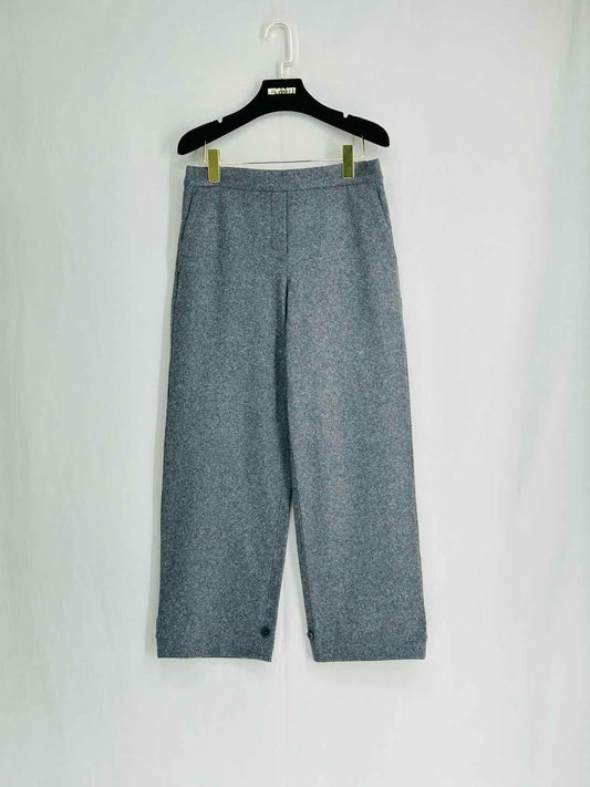 THEORY Wide Leg Grey Size Small Pants