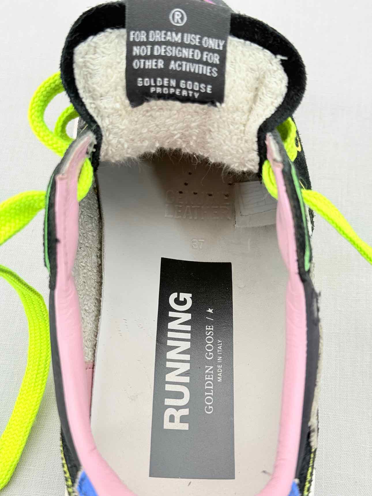 GOLDEN GOOSE Black Multicolor Size EU 37 Sneakers