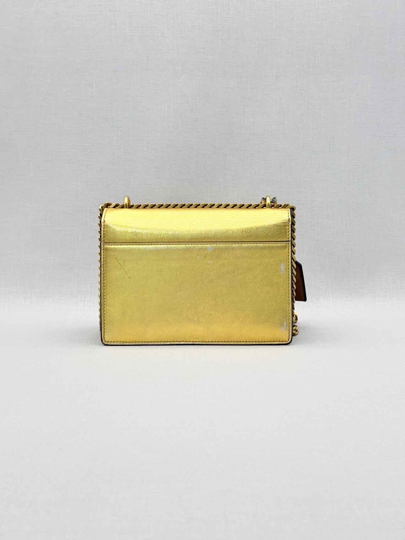 SAINT LAURENT Sunset Metallic Gold Crossbody
