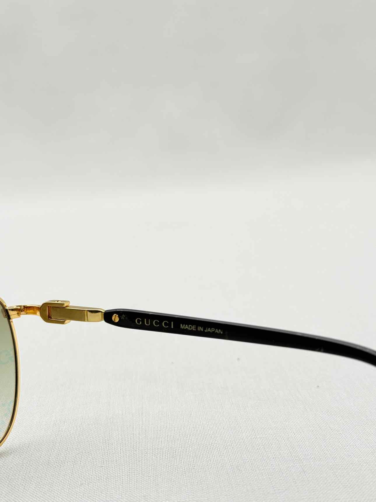 GUCCI Black & Gold Sunglasses