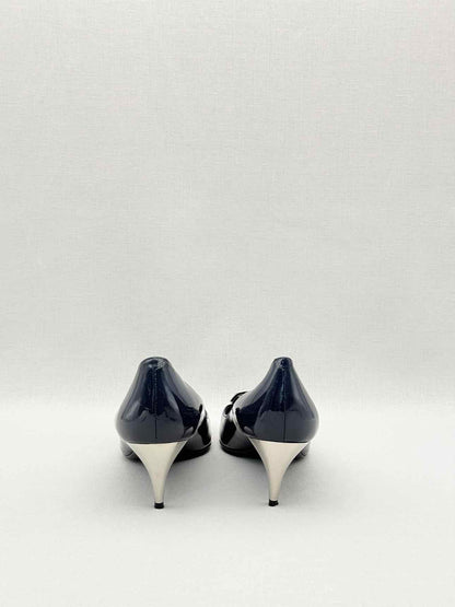 ROGER VIVIER Sexy Choc Navy Blue Size EU 38.5 Pumps