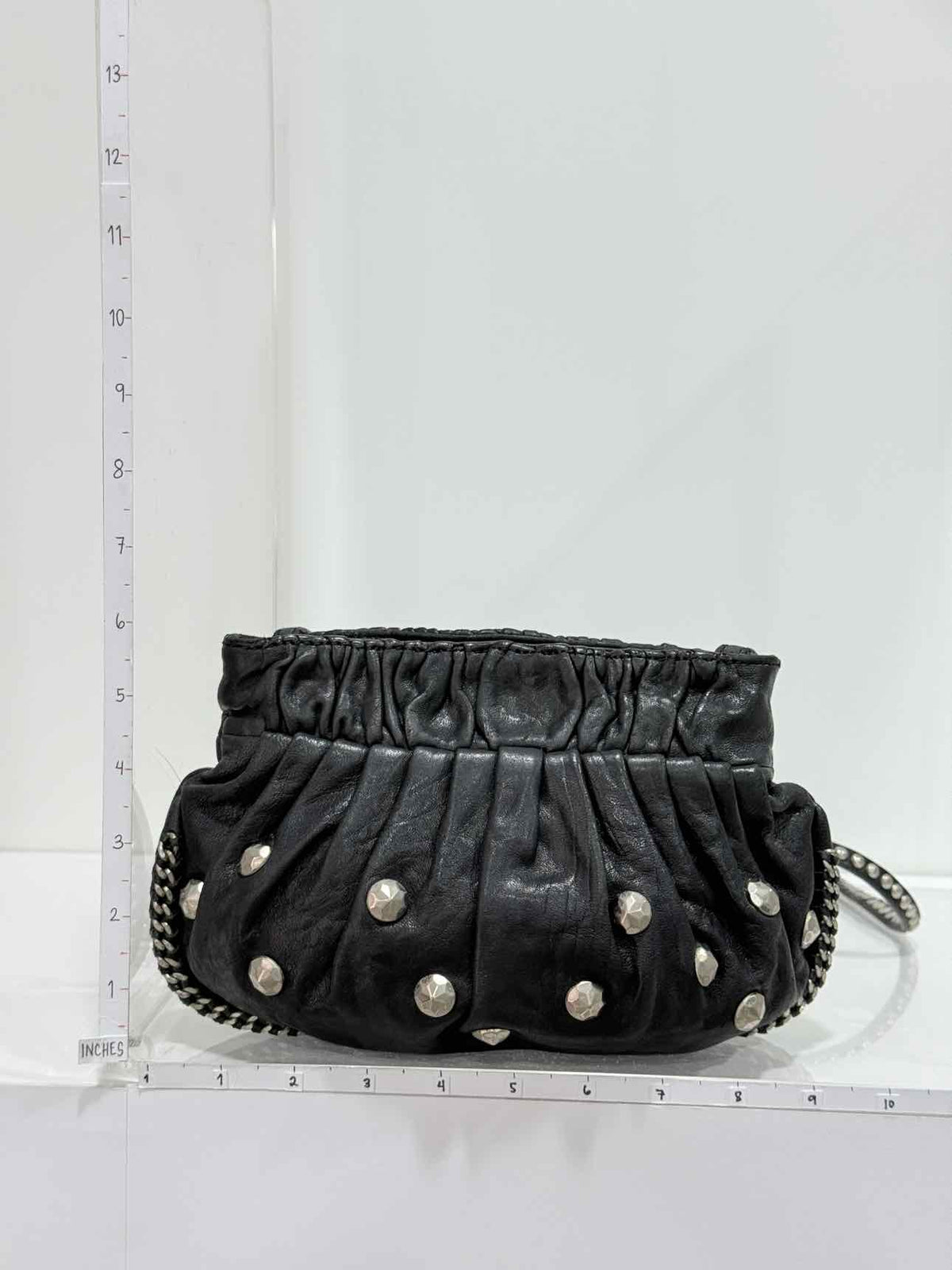 DIANE VON FURSTENBERG Belle Black Clutch