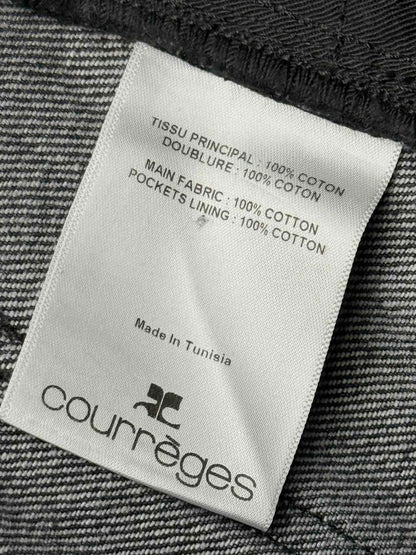 COURREGES Heritage Cut-Out Grey Size US 10 Long Skirt