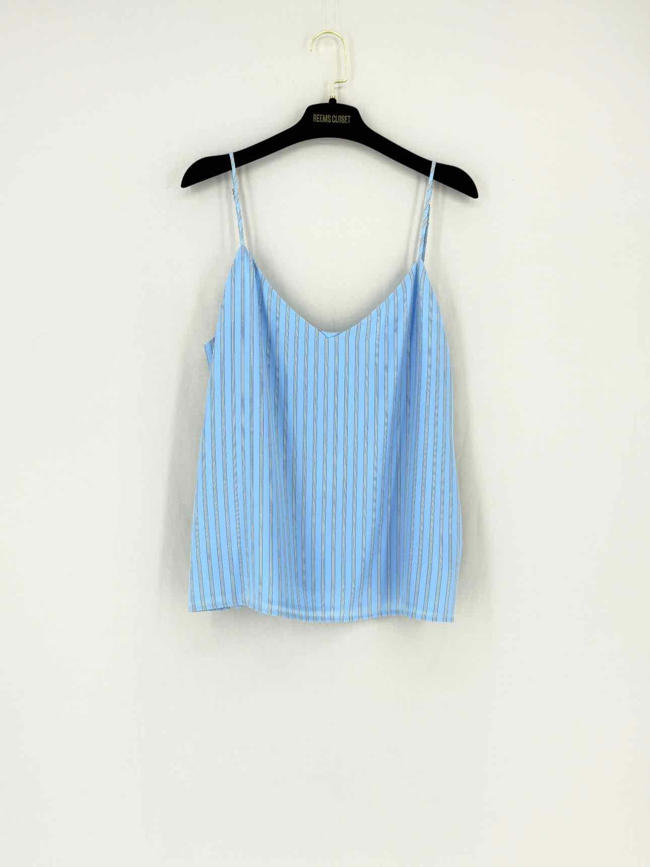 L'AGENCE Blue w/ White Striped Size Large Camisole