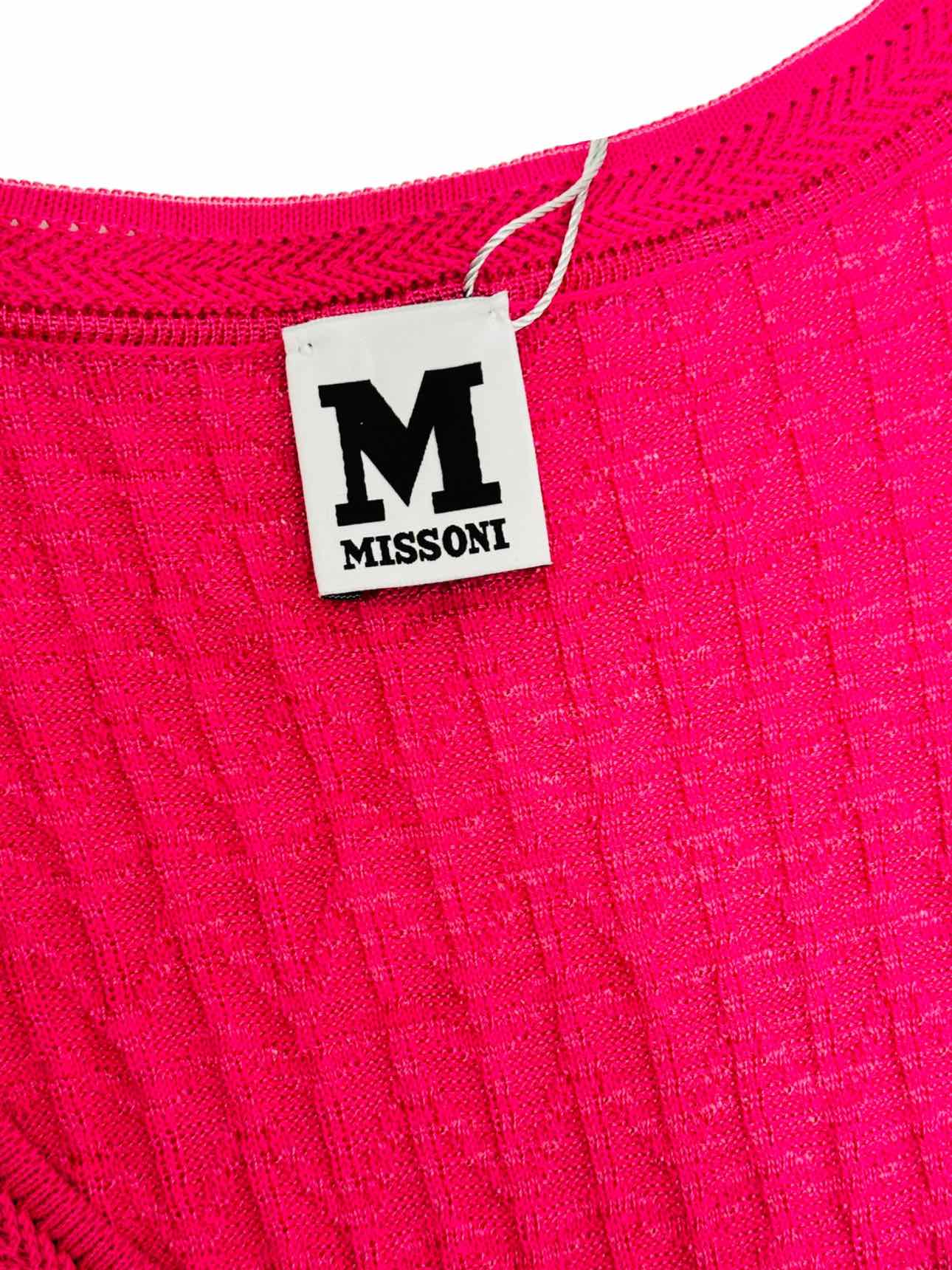 M MISSONI A-Line Pink Knee Length Dress