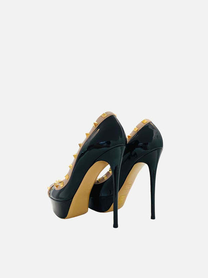 VALENTINO GARAVANI Black w/ Beige Size EU 37.5 Pumps