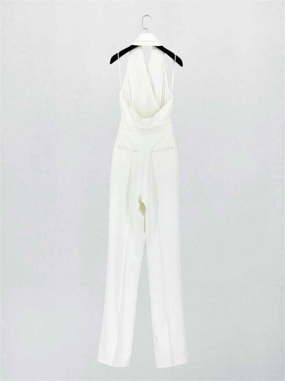 MICHAEL KORS Tuxedo White Size US 0 Jumpsuit