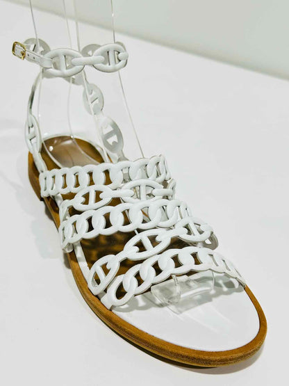 HERMES Kalliste White Size EU 35 Sandals