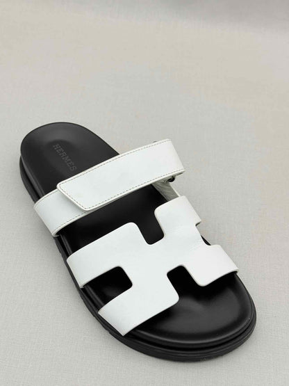 HERMES Chypre White Size EU 38.5 Sandals