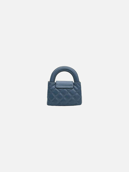 CHANEL 2023 Blue Quilted Top Handle