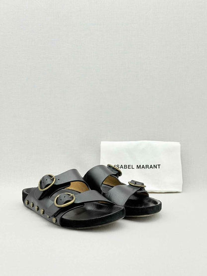 ISABEL MARANT Lennyo Black Size EU 39 Slides