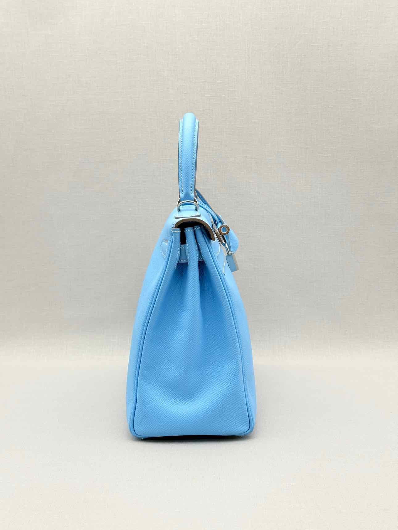 HERMES Kelly Sellier Bleu Du Nord Top Handle