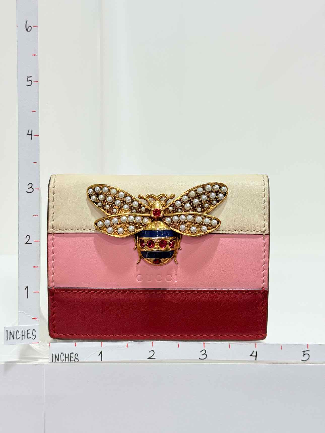 GUCCI Pink Multicolor Compact Wallet