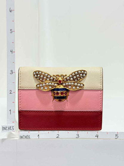 GUCCI Pink Multicolor Compact Wallet