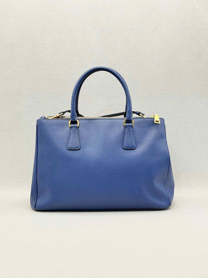 PRADA Lux Galleria Blue Tote Bag