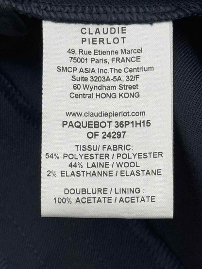 CLAUDIE PIERLOT Navy Blue Size US 4 Pants