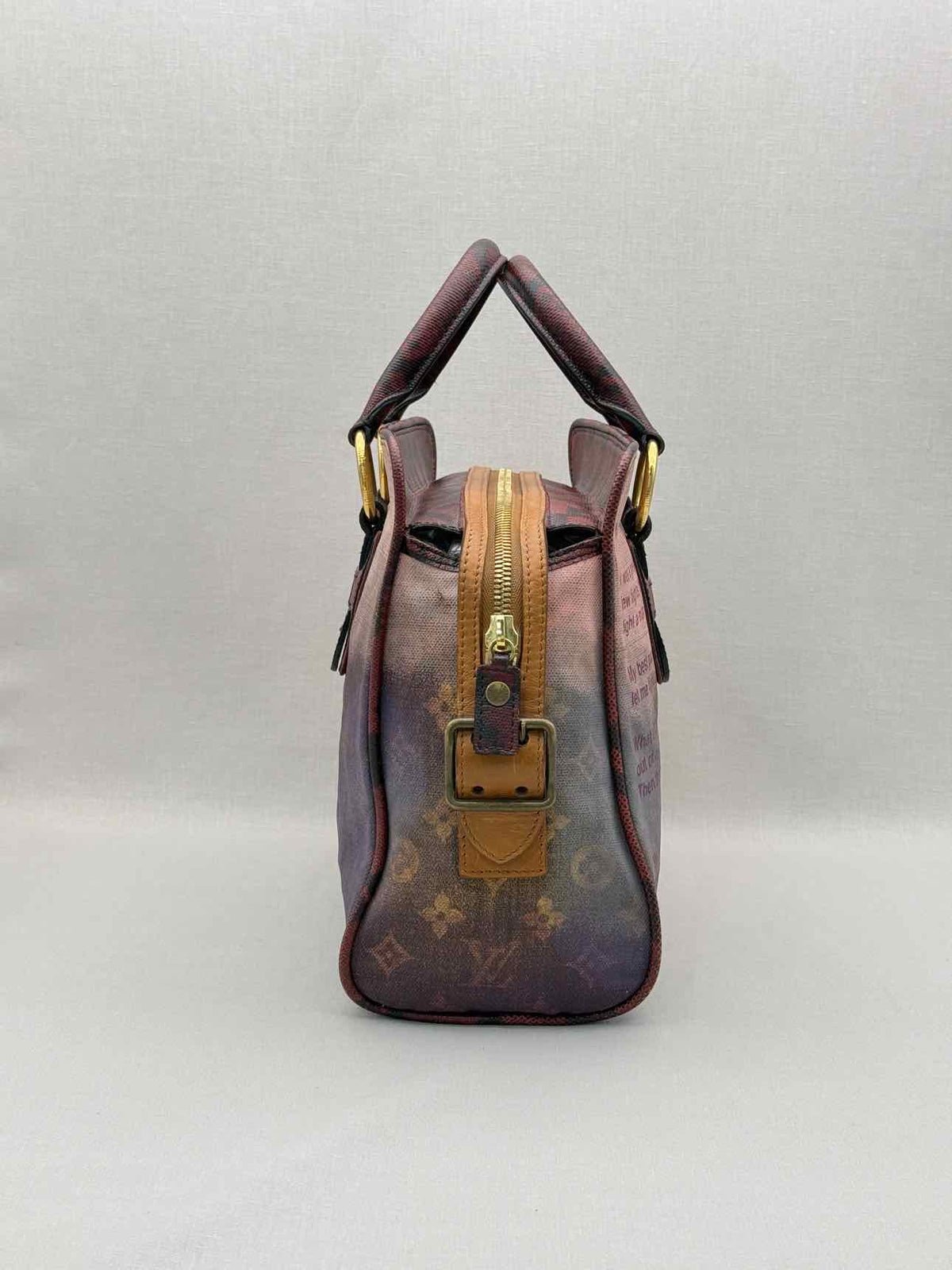 LOUIS VUITTON Brown Multicolor Monogram Top Handle