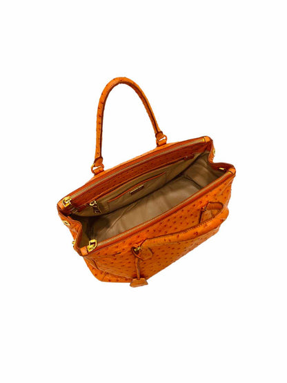 PRADA Double Zip Orange Top Handle