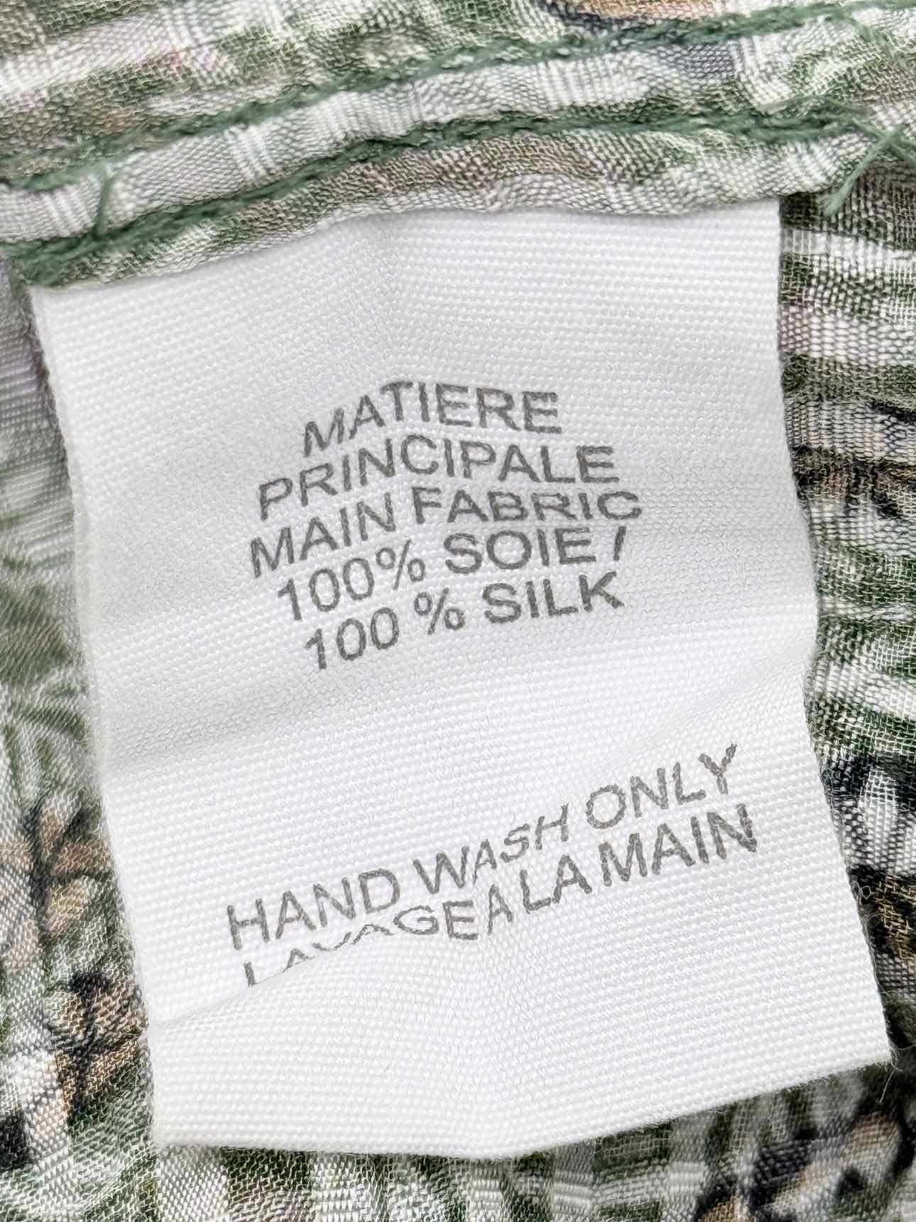 VANESSA BRUNO Green Multicolor Size US 2 Short Dress