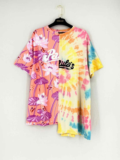 LOEWE Tie Dye Pink Multicolor Size XSmall T-shirt