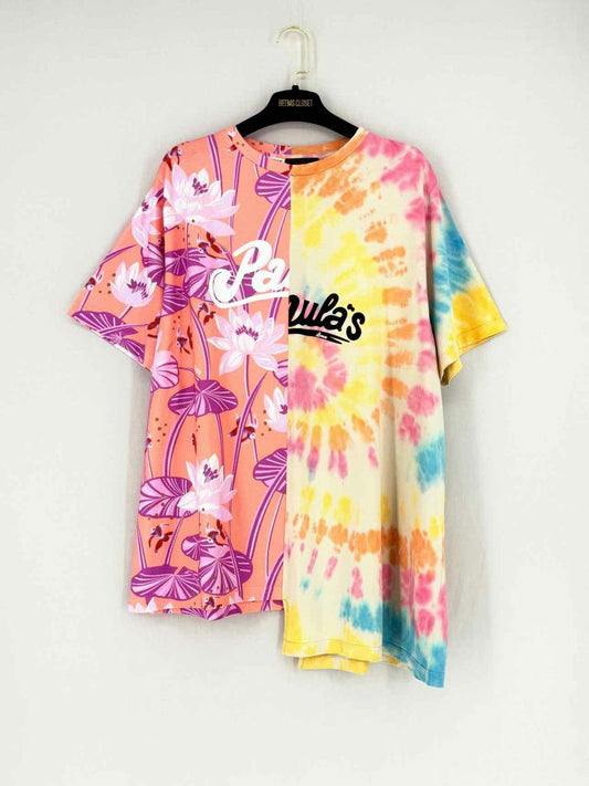 LOEWE Tie Dye Pink Multicolor Size XSmall T-shirt