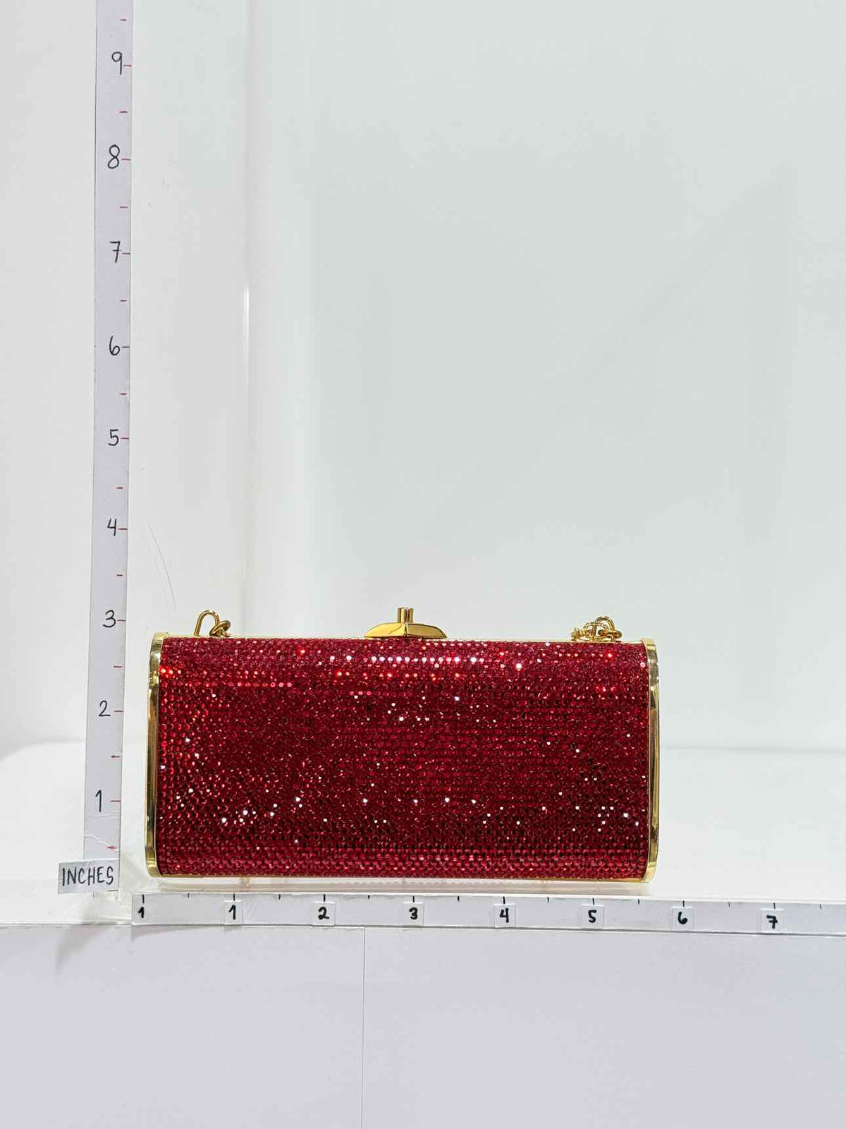 JUDITH LEIBER Minaudière Red Clutch