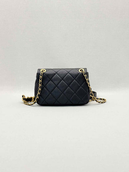 CHANEL Classic Black Quilted Shoulder Bag