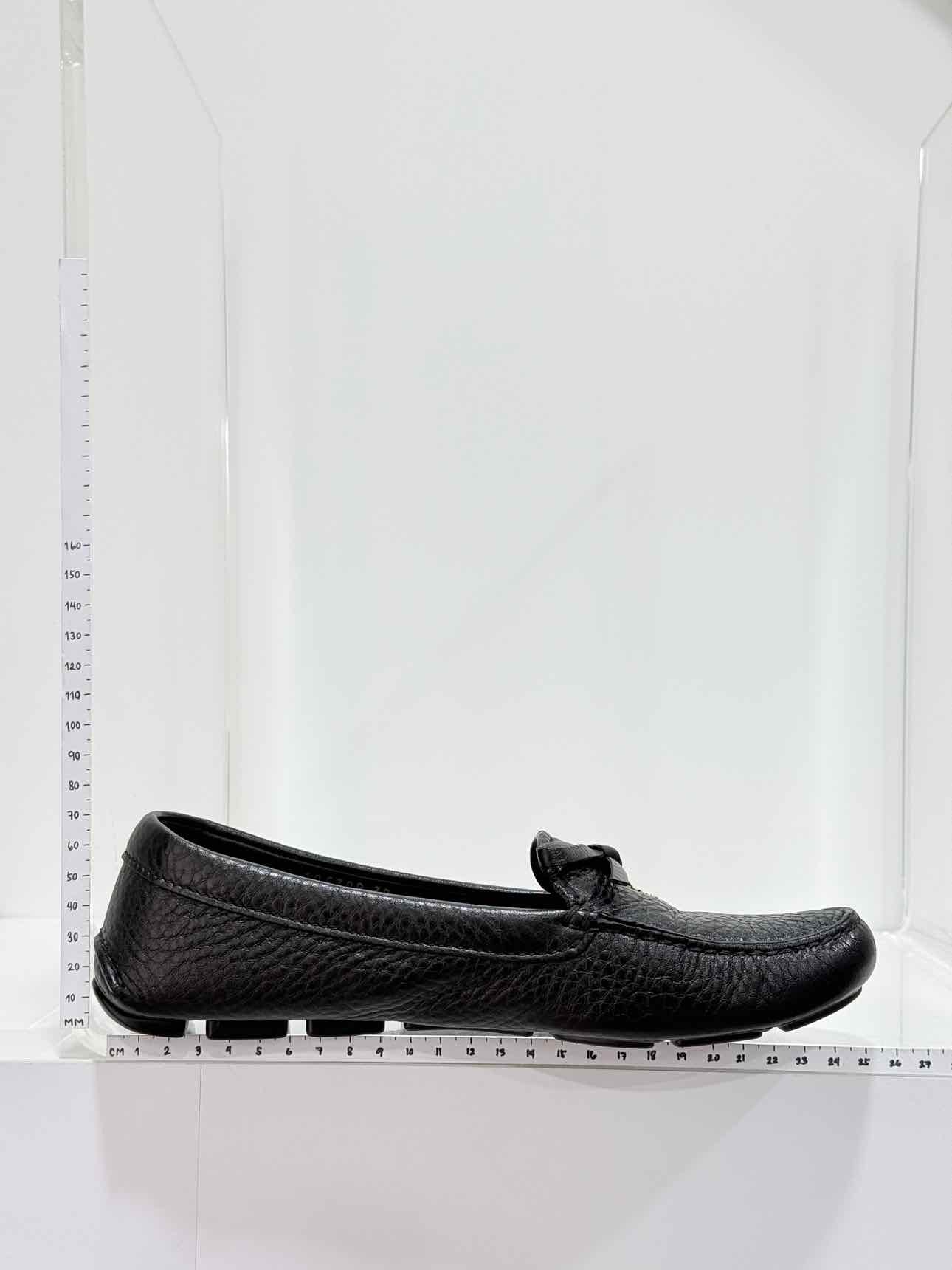PRADA Black Size EU 38 Loafers