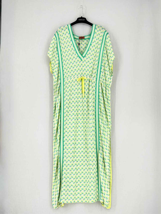 MISSONI MARE Yellow & Green Size US 6 Long Dress