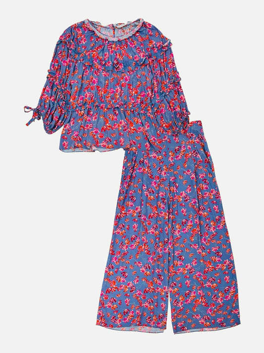 HOFMANN Purple & Pink Printed Size Medium Outfit Set