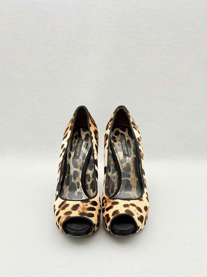 DOLCE & GABBANA Beige & Black Size EU 38 Pumps
