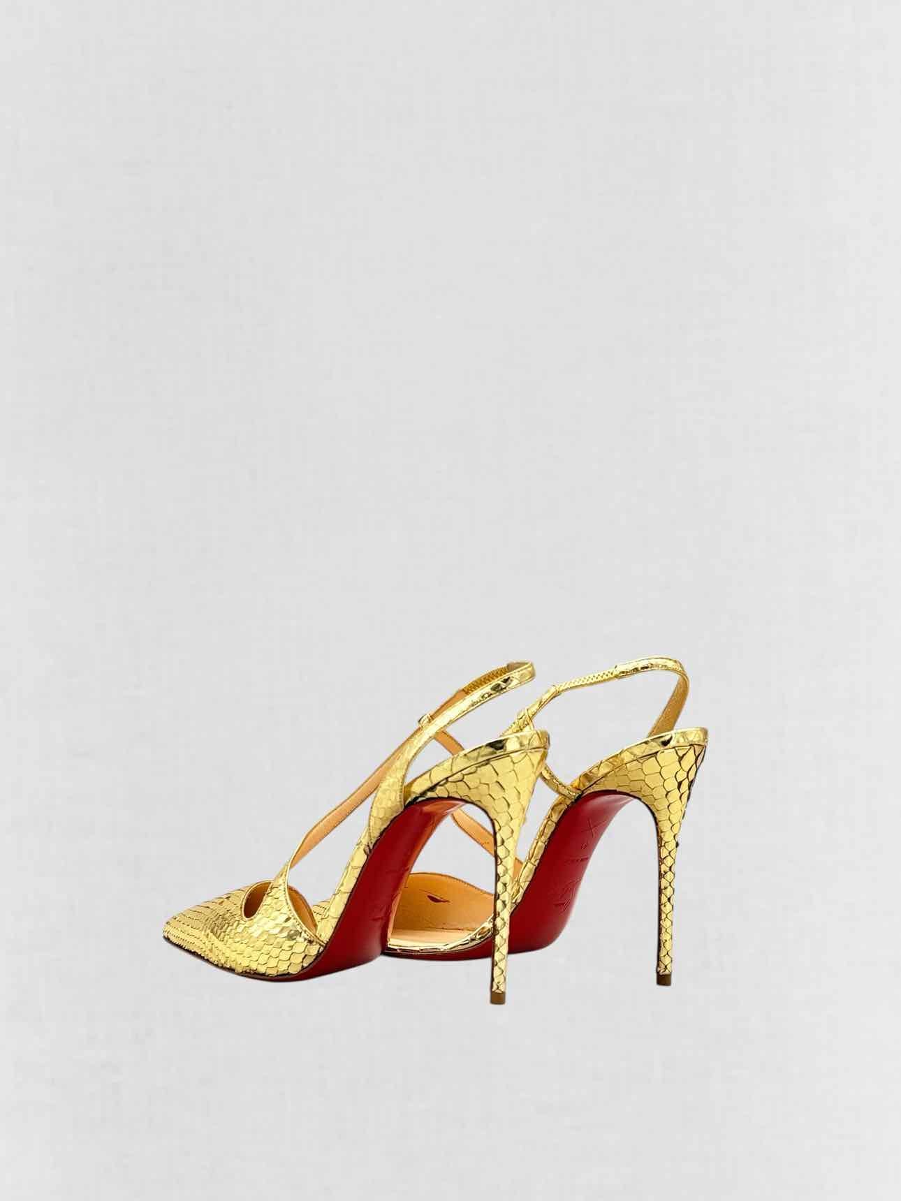CHRISTIAN LOUBOUTIN June Gold Size EU 41 Pumps