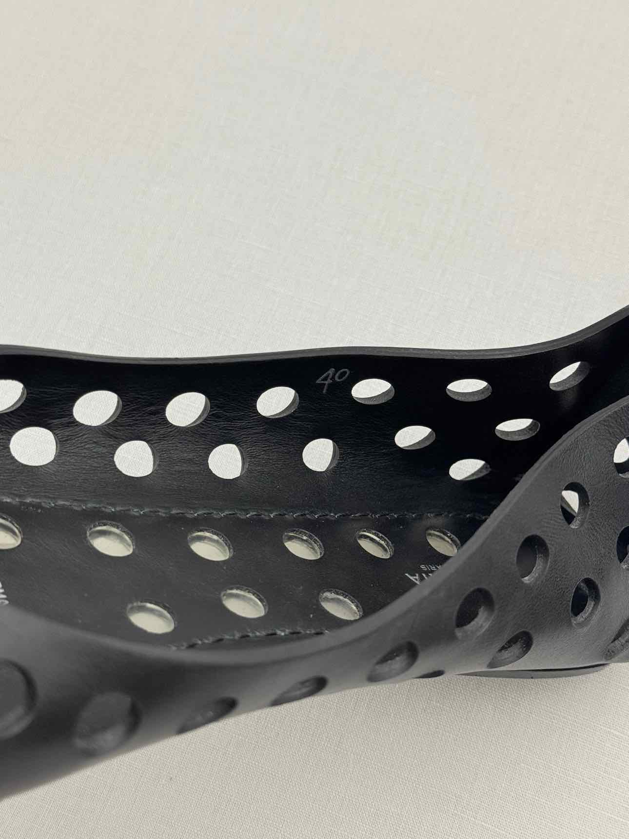 ALAIA Black Perforated Size EU 40 Ballet Flats
